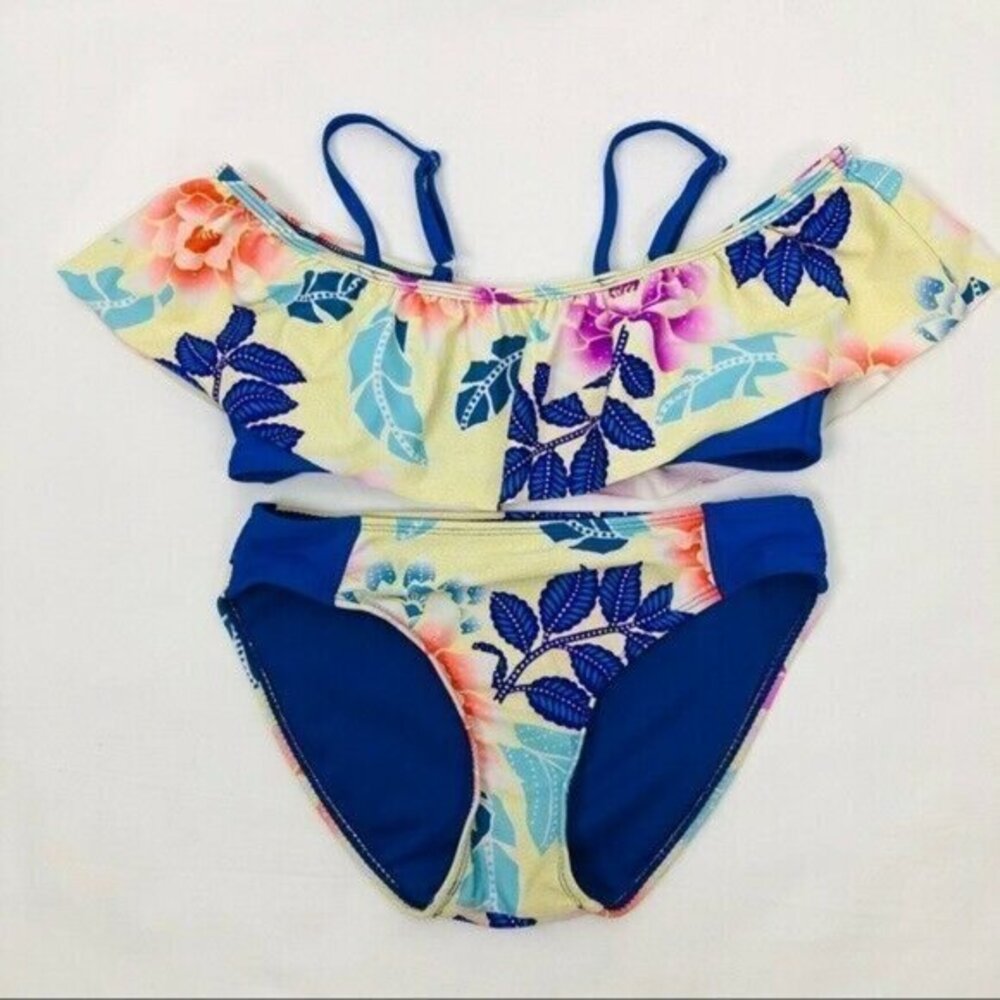Coral Tropics Two Piece Swimsuit Size 10